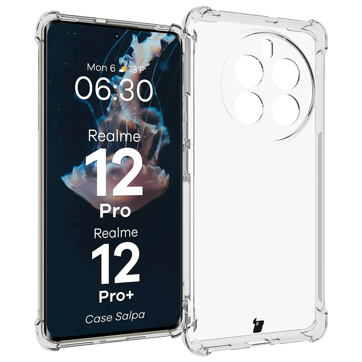 Zbliżenie na wzmocnione narożniki w etui Bizon Case Salpa